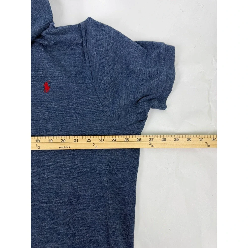 Polo Ralph Lauren Blue Heathered Short Sleeve Polo Shirt Big‎ & Tall 2XB Pony